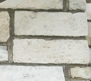 example of cracks in stone and mortar