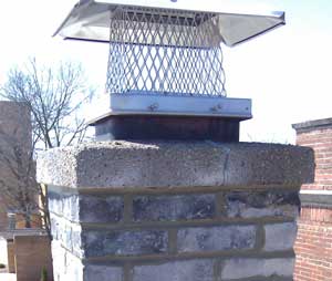 A chimney rain cap keeps water out of your chimney