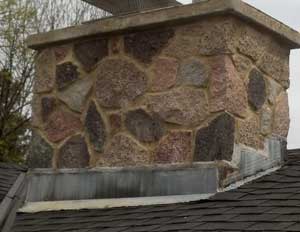 Example of a stone chimney.